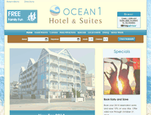 Tablet Screenshot of ocean1hotel.com